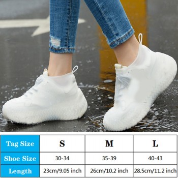 Stay Dry in Style: 1 Pair of Reusable Waterproof Silicone Shoe Covers - Perfect Outdoor Rain Boot Overshoes and Walking Shoe Accessories